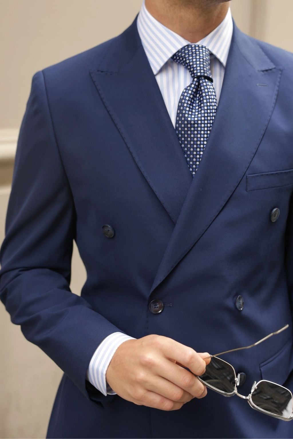 Blue Tailored Fit Gasperi Suit