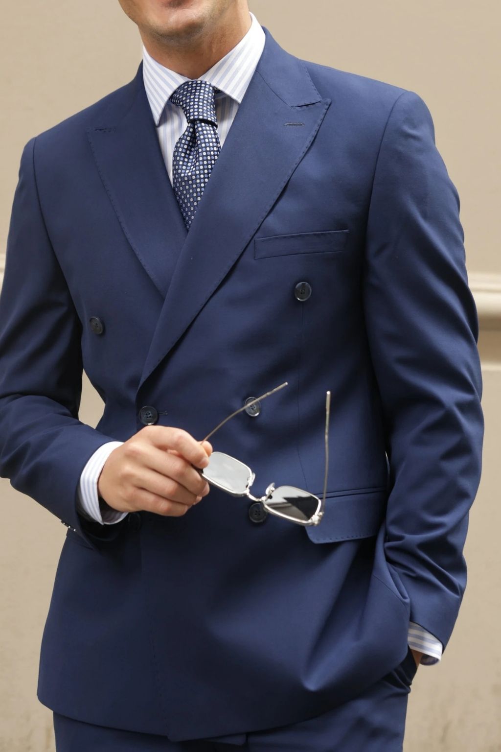 Blue Tailored Fit Gasperi Suit