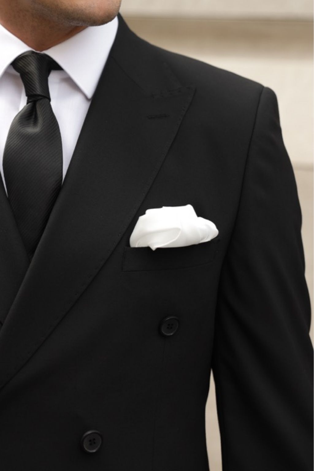 Black Tailored Fit Gasperi Suit