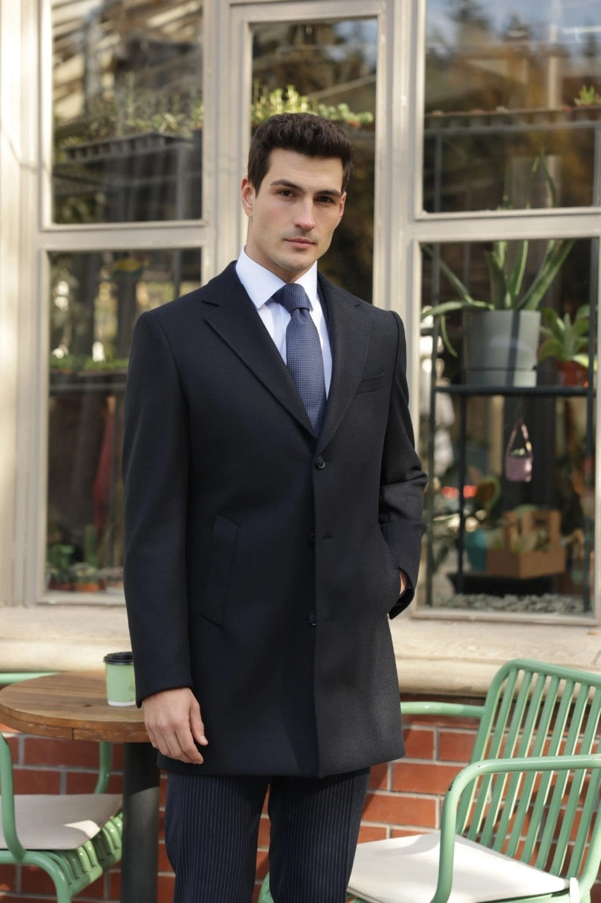 Navy Classic Coat