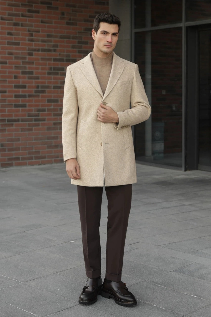 Beige Classic Coat