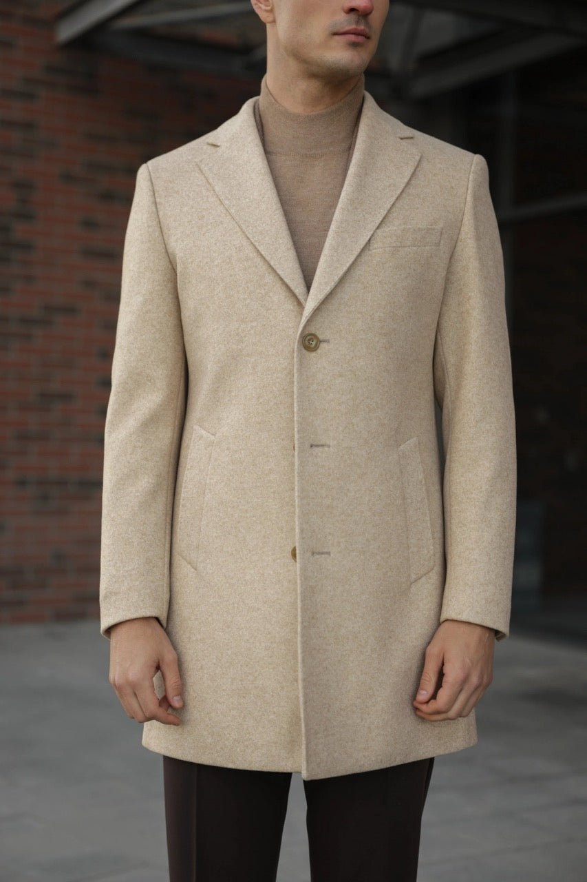 Beige Classic Coat