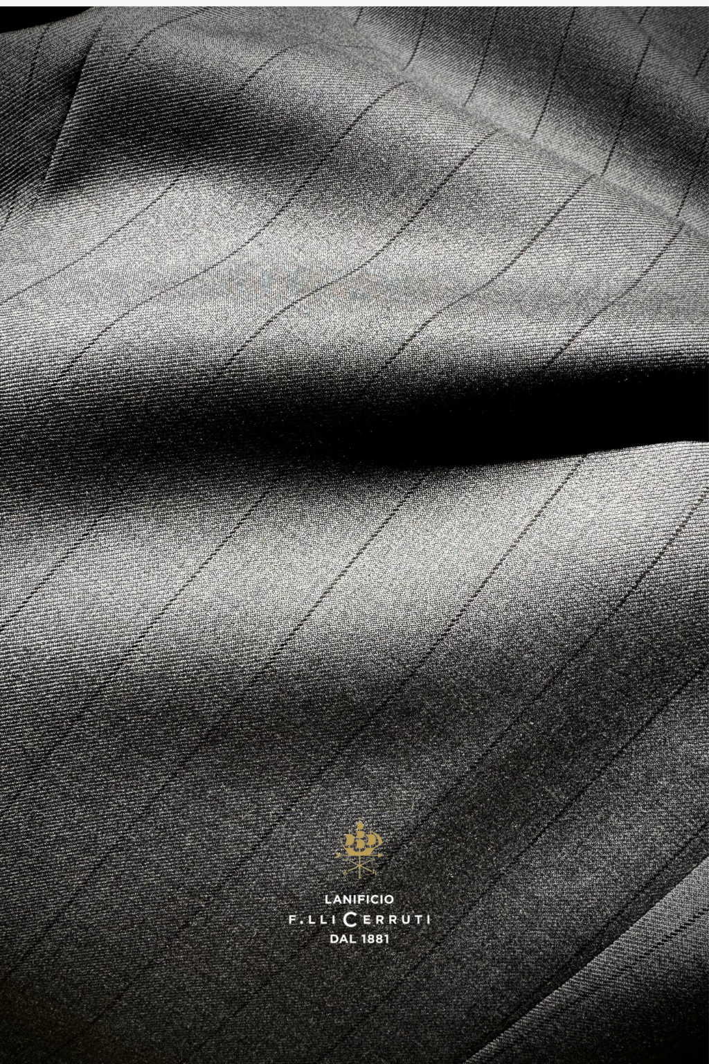 Bold Striped Grey Tailored Fit Adenauer Suit by Cerruti