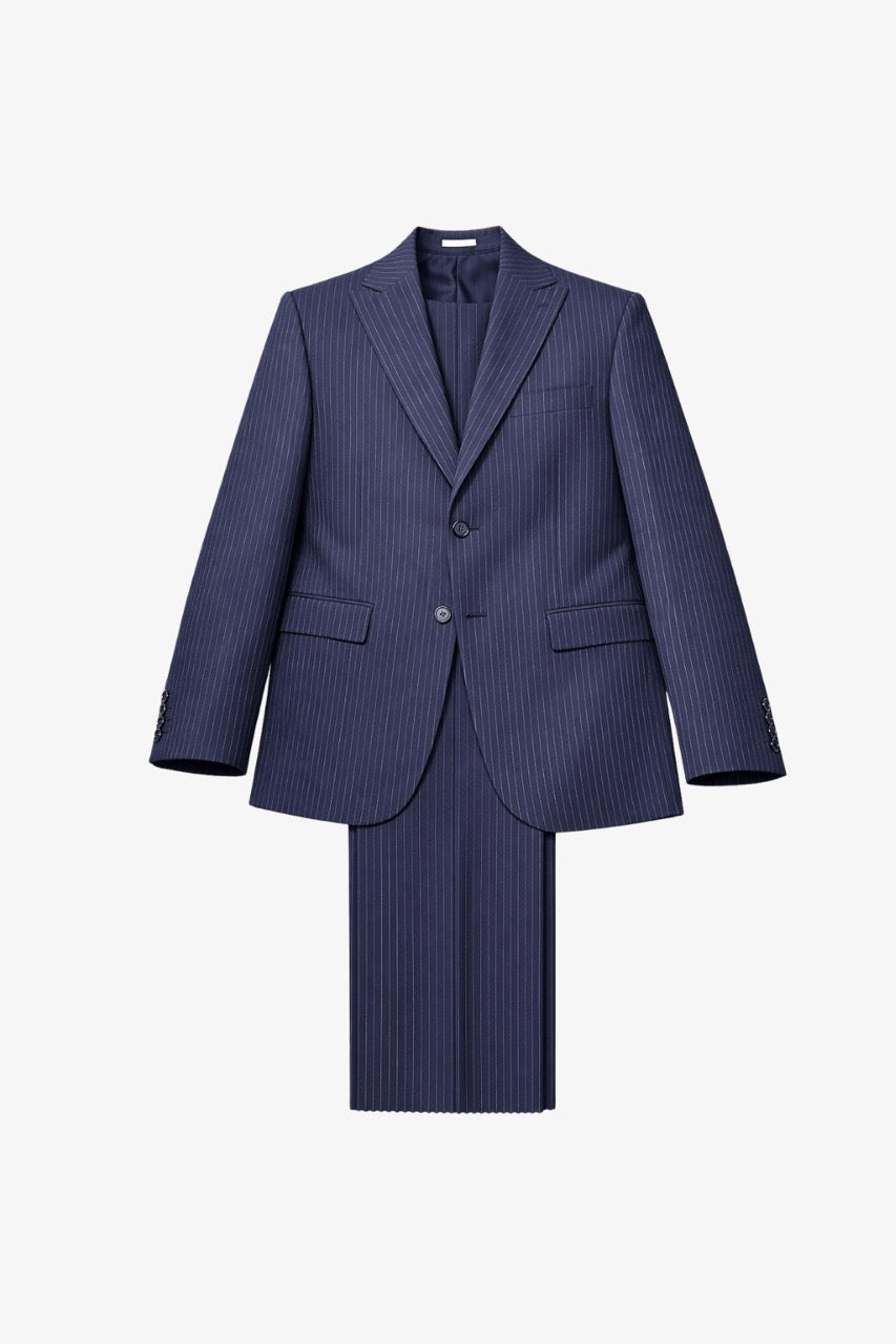 Striped Navy Slim Fit Spinelli Suit