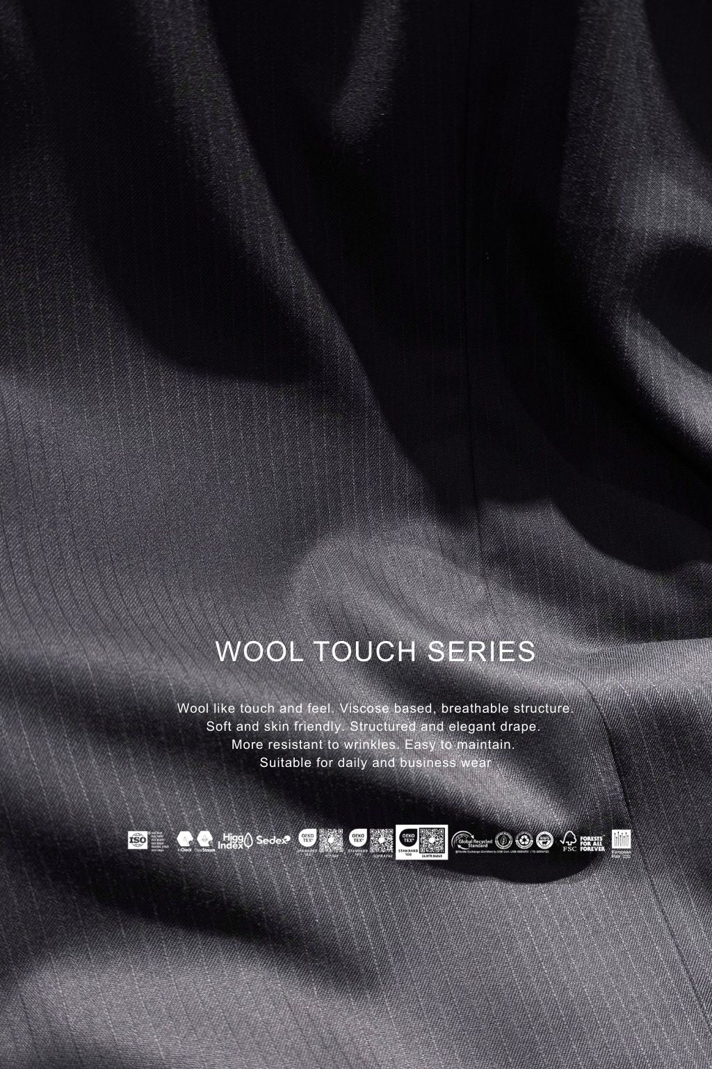 Pin Striped Navy Tailored Fit Gasperi Suit