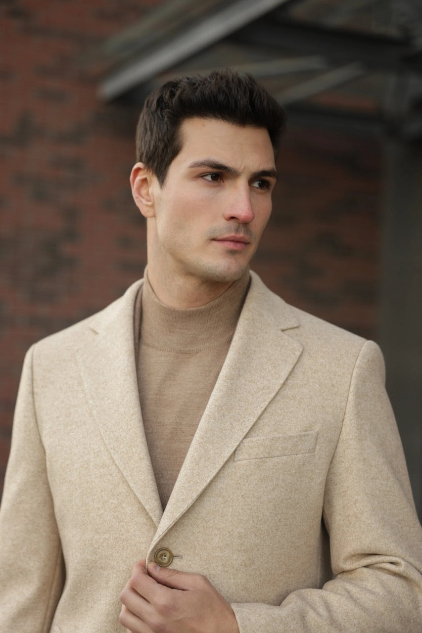 Beige Classic Coat