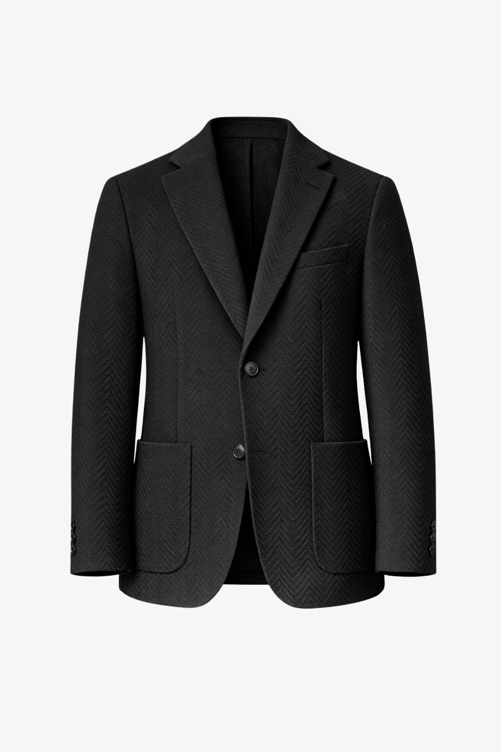 Black Waffle Iron Pattern Blazer