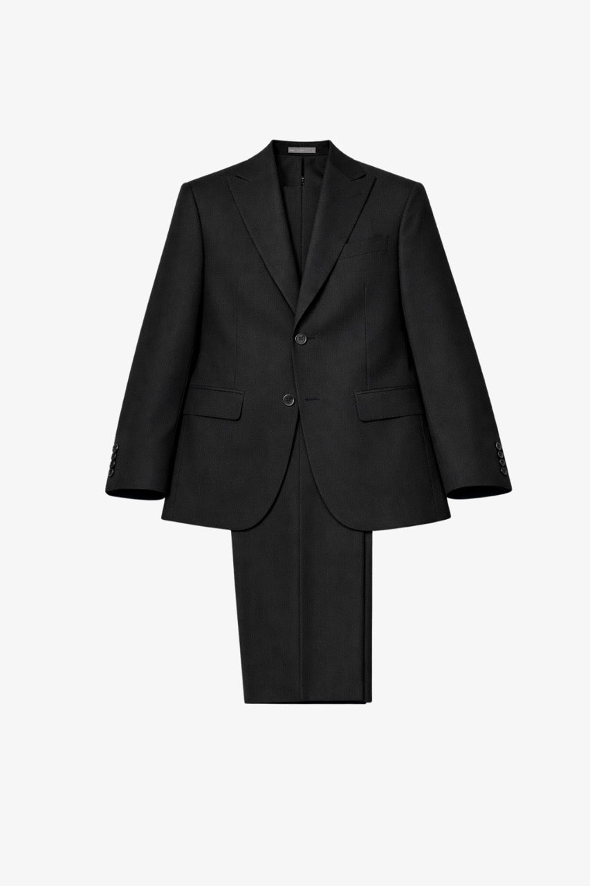 Pin Striped Black Tailored Fit Kohl Suit