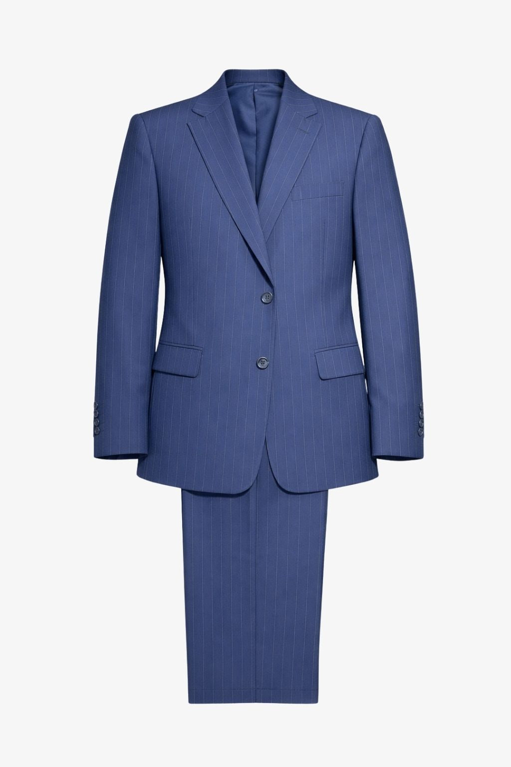Striped Blue Tailored Fit Henri Suit