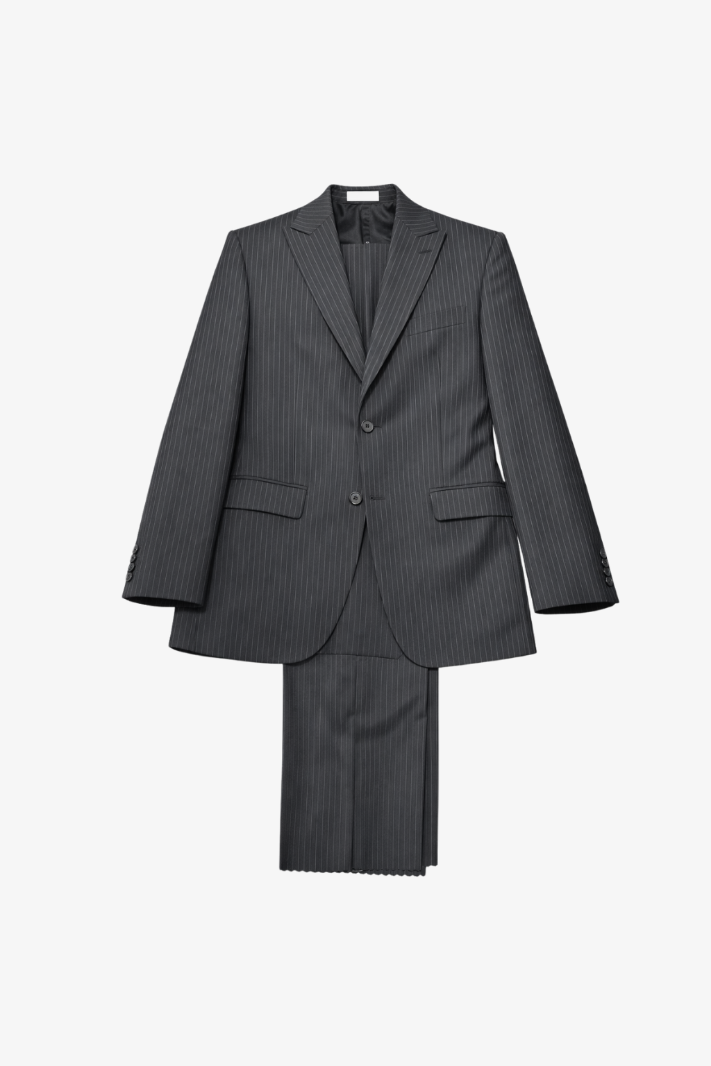 Striped Black Slim Fit Spinelli Suit